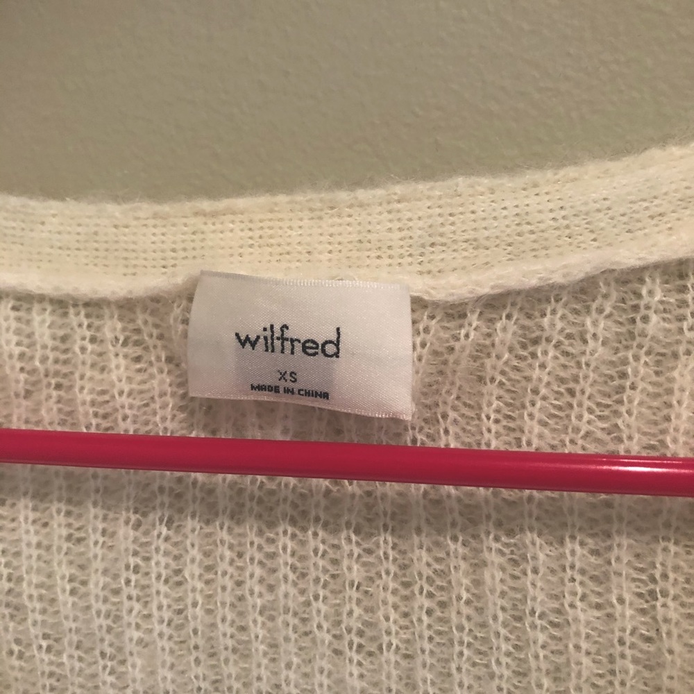 Aritzia Wilfred Off White Cardigan NWT - Picture 2 of 5